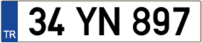 Trailer License Plate